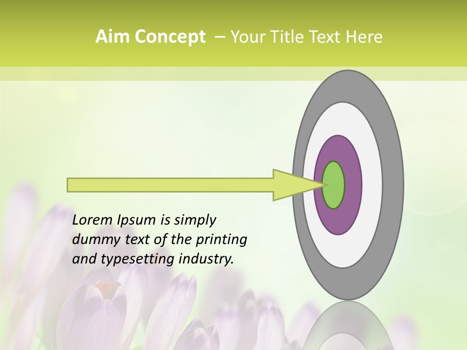 First Bud Violet PowerPoint Template