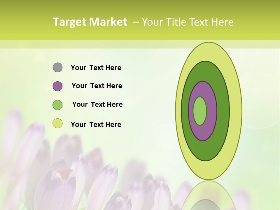 First Bud Violet PowerPoint Template