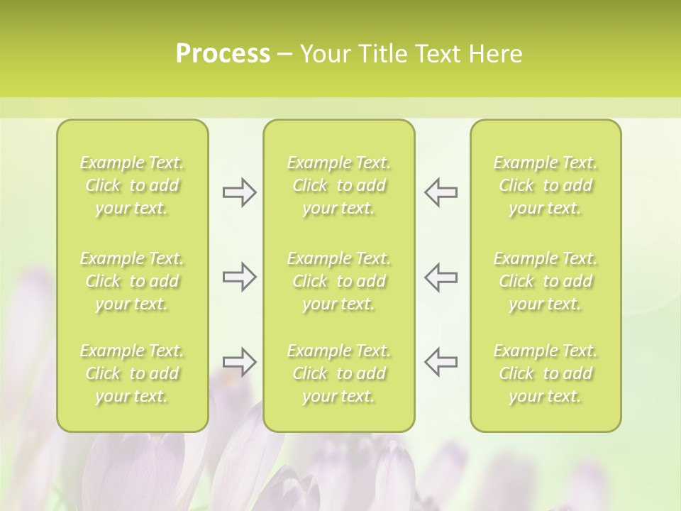 First Bud Violet PowerPoint Template