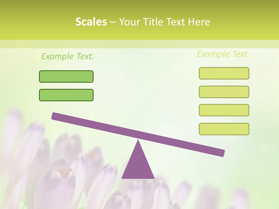 First Bud Violet PowerPoint Template