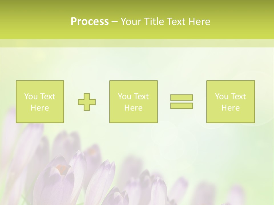 First Bud Violet PowerPoint Template