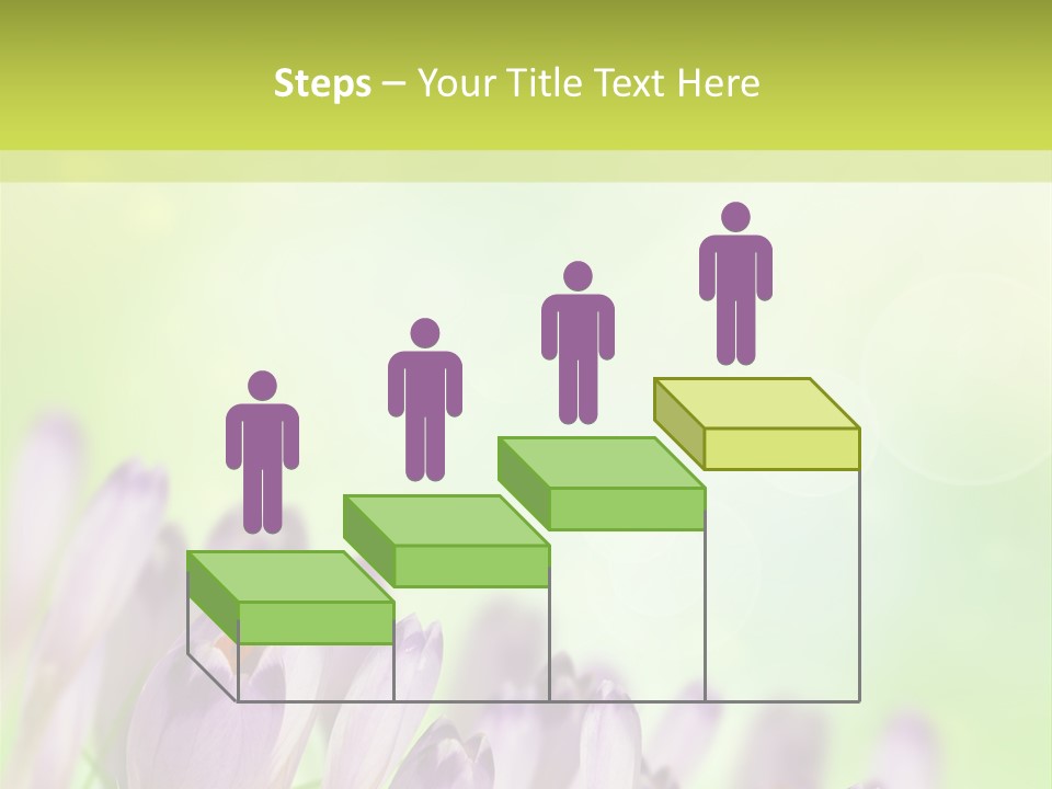 First Bud Violet PowerPoint Template