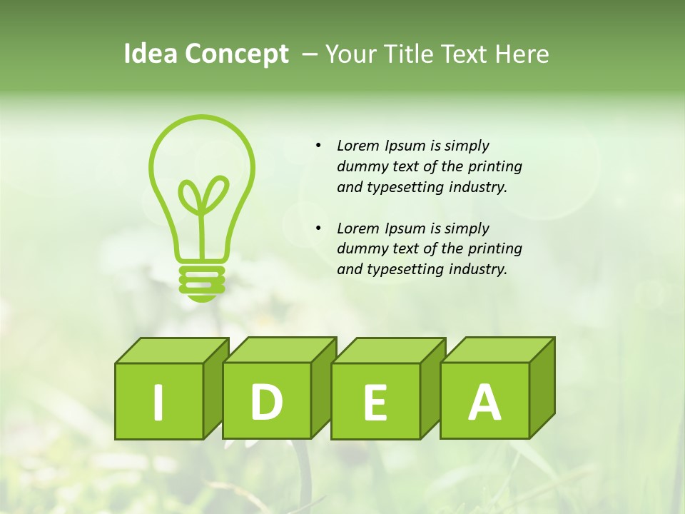 Art Bright Growth PowerPoint Template