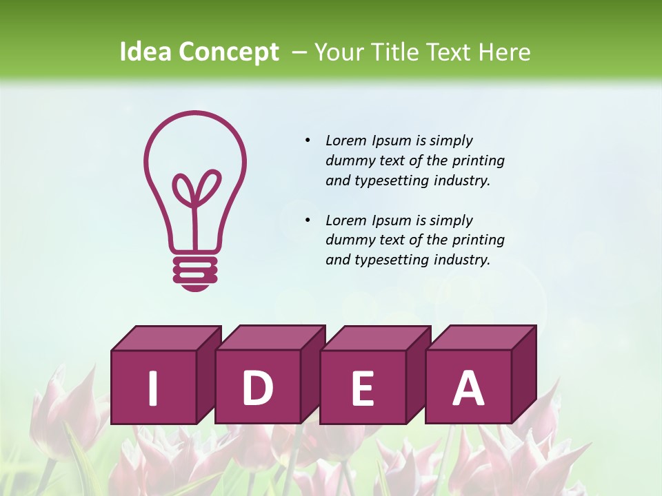 Sunshine Anniversary April PowerPoint Template