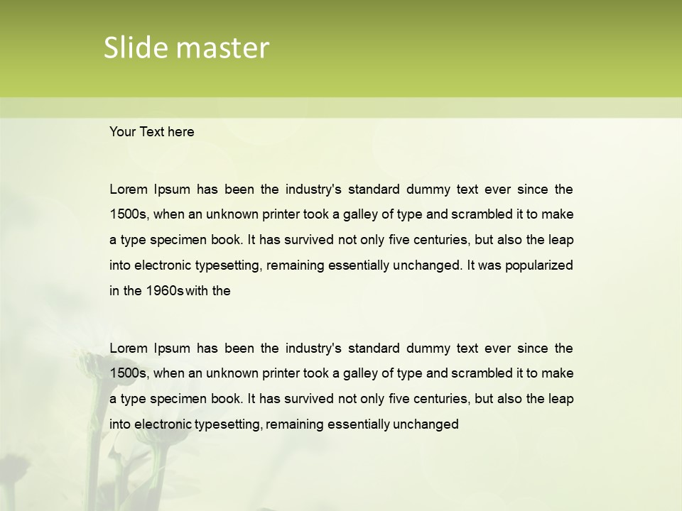 Abstract Spring Macro PowerPoint Template