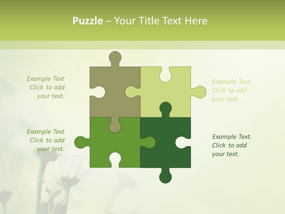 Abstract Spring Macro PowerPoint Template