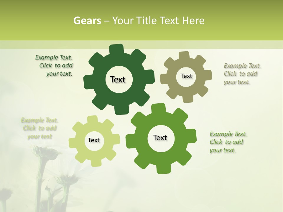 Abstract Spring Macro PowerPoint Template