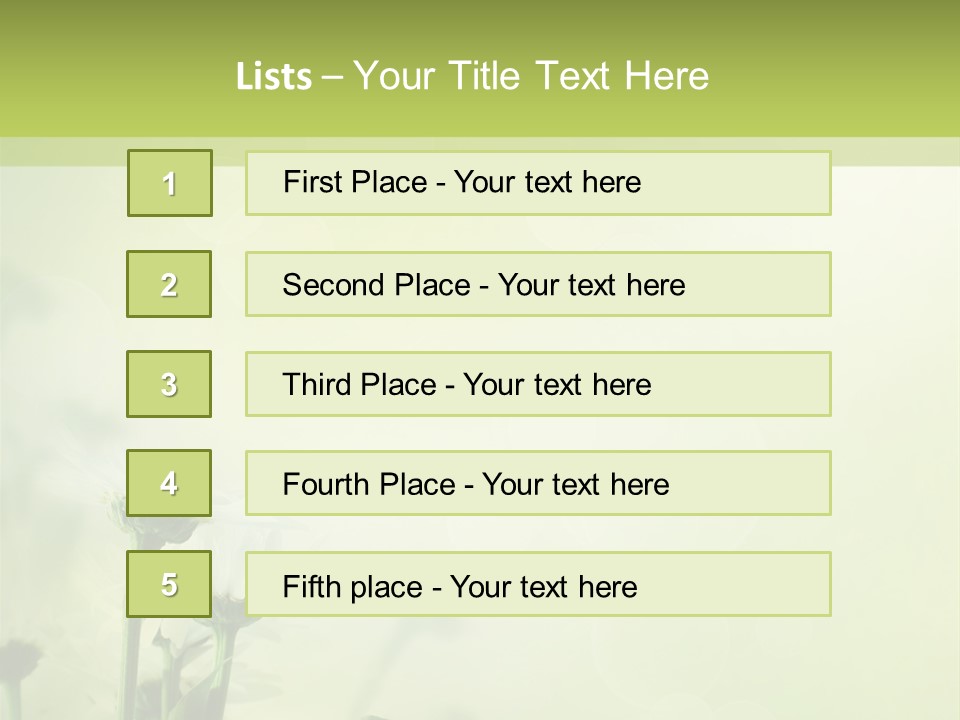 Abstract Spring Macro PowerPoint Template