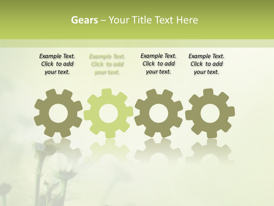 Abstract Spring Macro PowerPoint Template