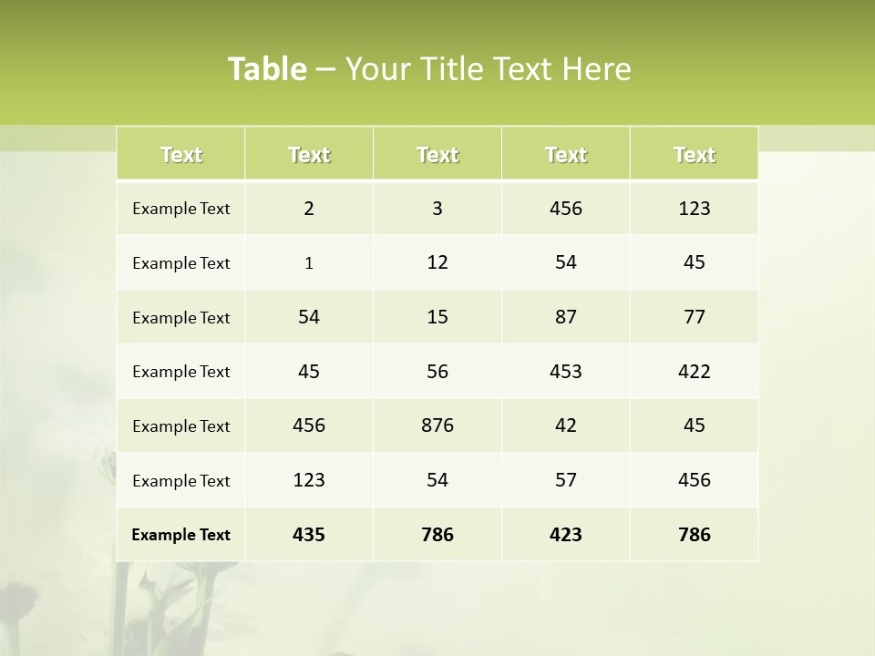 Abstract Spring Macro PowerPoint Template