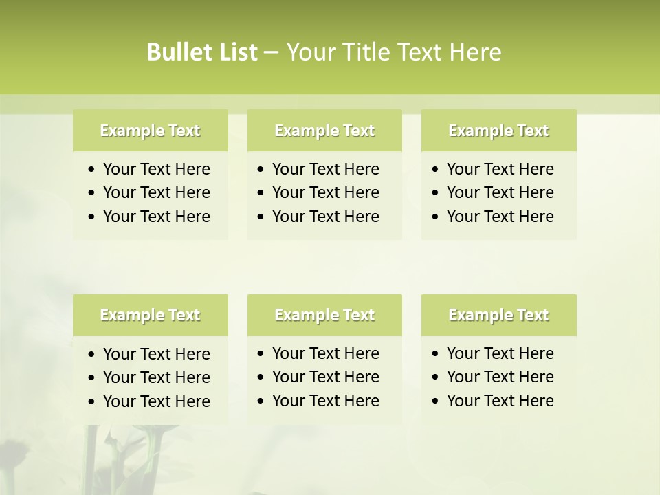 Abstract Spring Macro PowerPoint Template