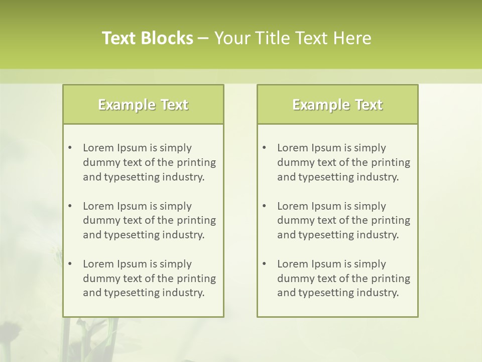 Abstract Spring Macro PowerPoint Template