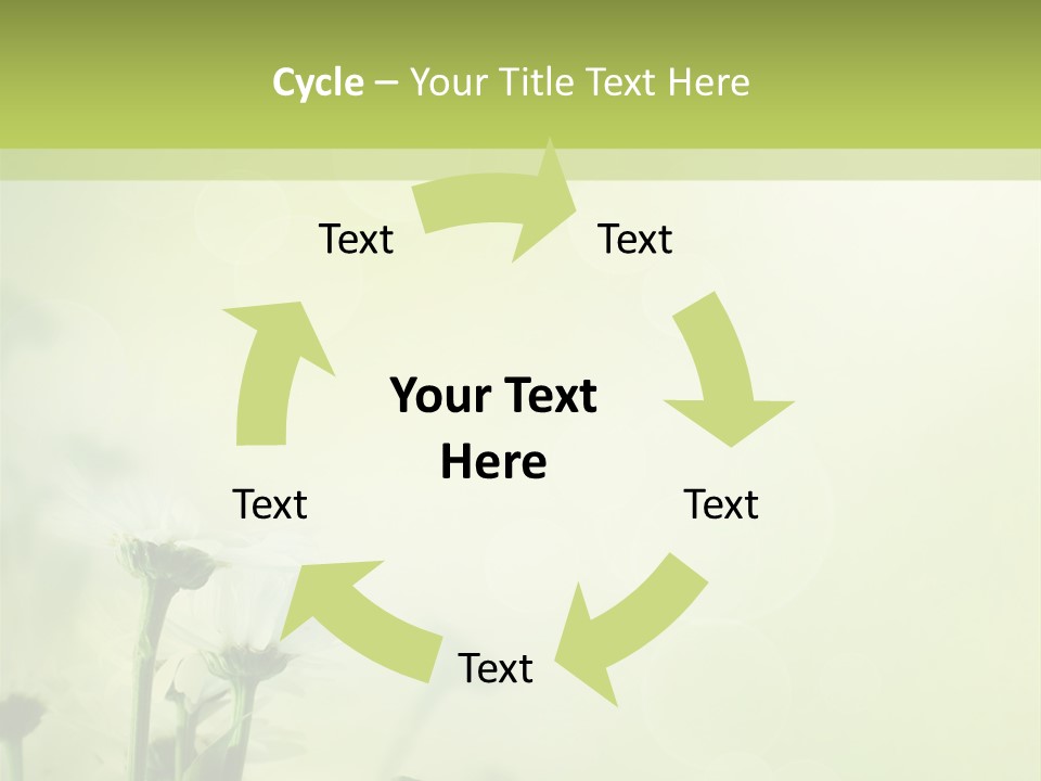 Abstract Spring Macro PowerPoint Template