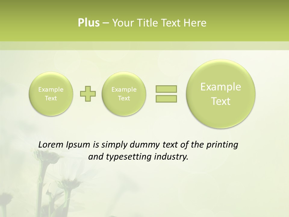 Abstract Spring Macro PowerPoint Template