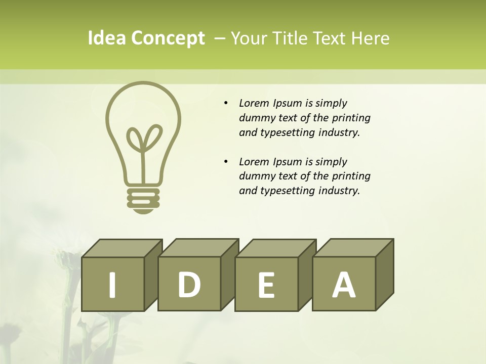 Abstract Spring Macro PowerPoint Template