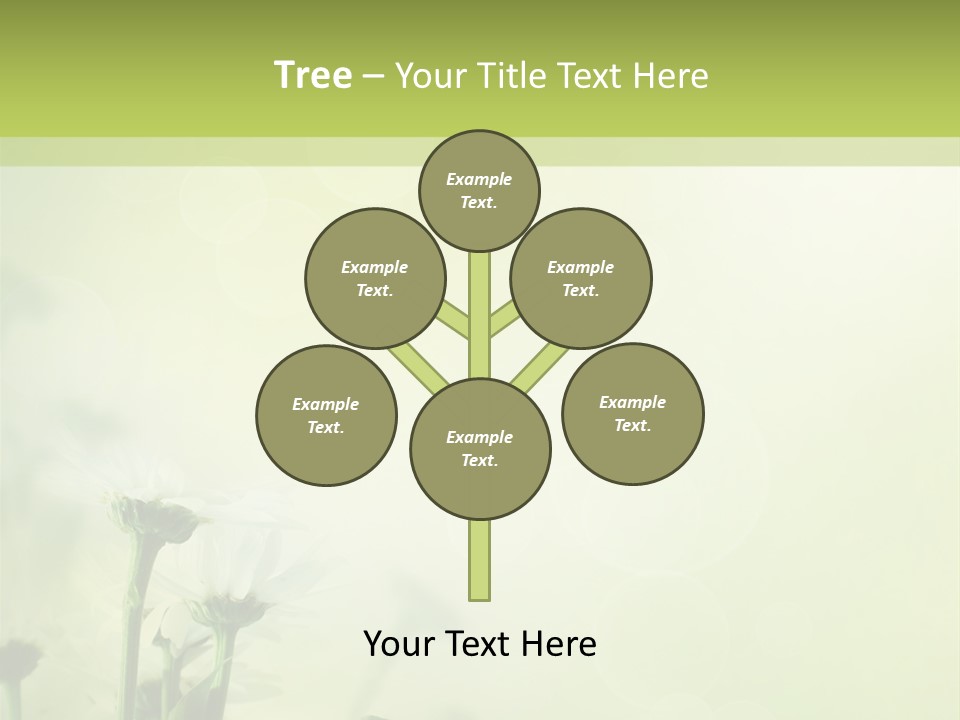 Abstract Spring Macro PowerPoint Template