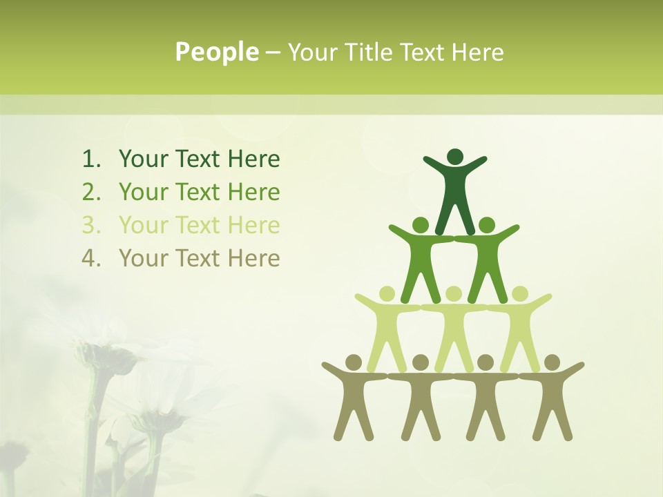 Abstract Spring Macro PowerPoint Template