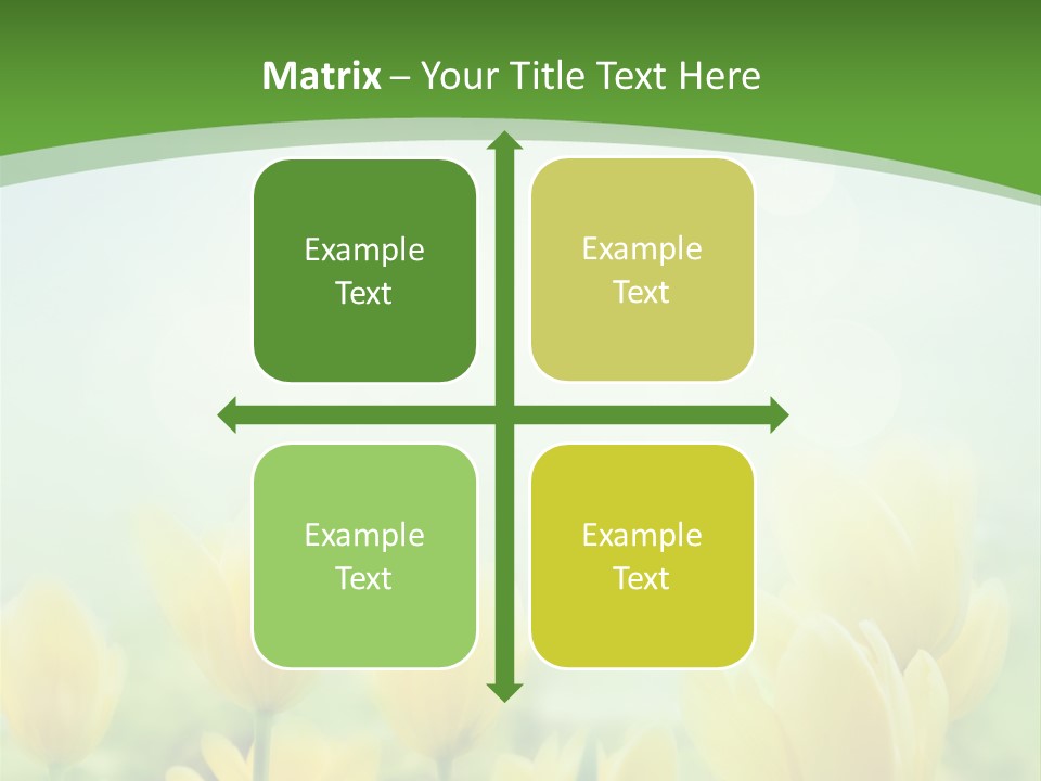Defocused Sunny Bouquet PowerPoint Template