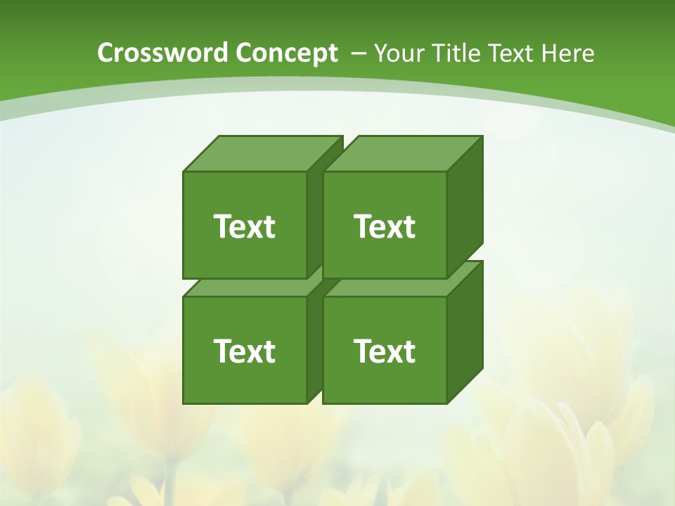 Defocused Sunny Bouquet PowerPoint Template