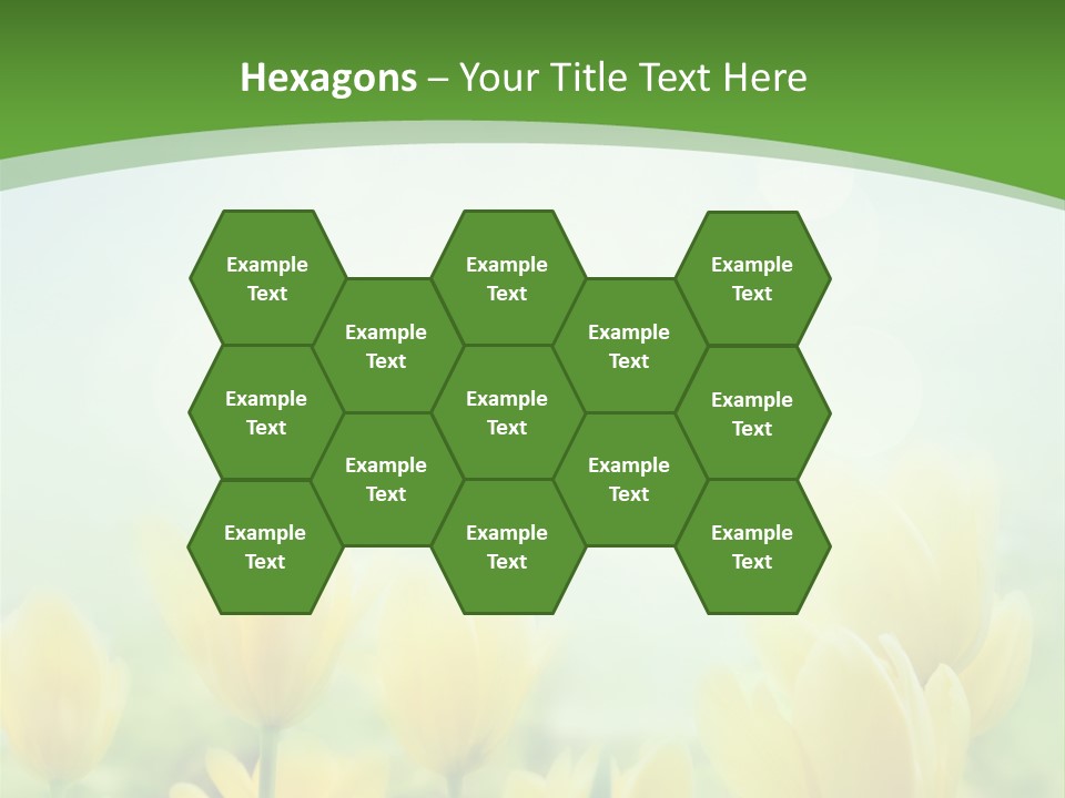 Defocused Sunny Bouquet PowerPoint Template