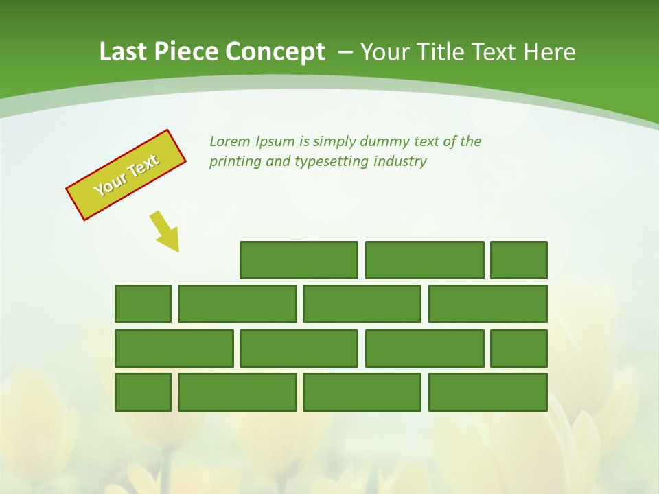 Defocused Sunny Bouquet PowerPoint Template