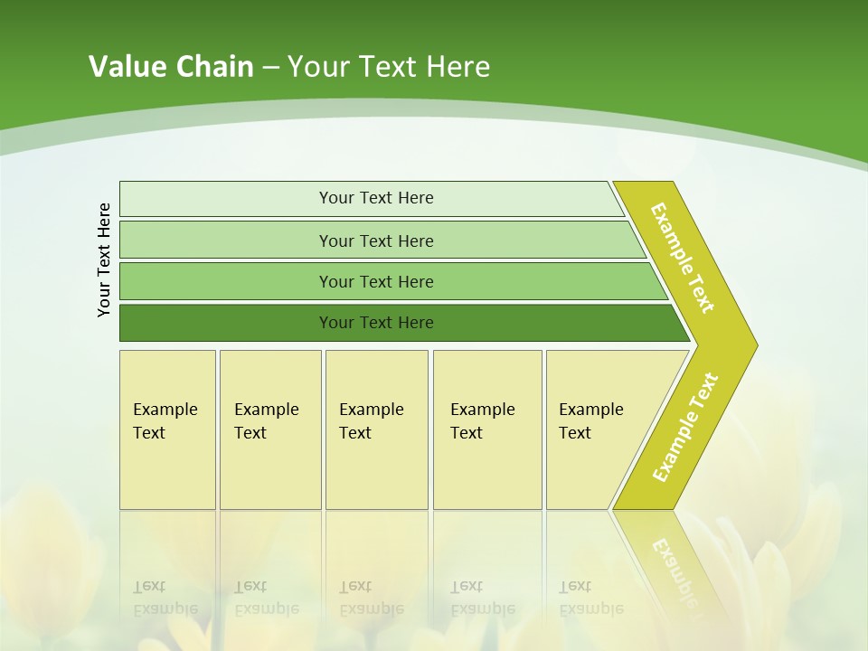 Defocused Sunny Bouquet PowerPoint Template