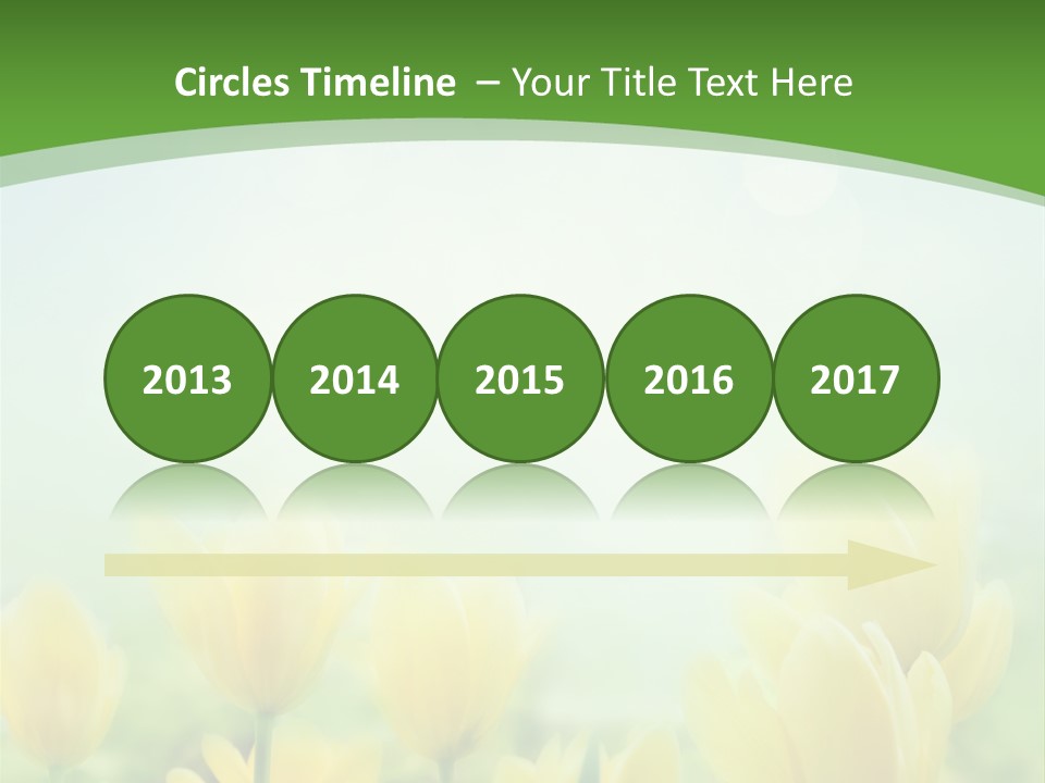 Defocused Sunny Bouquet PowerPoint Template