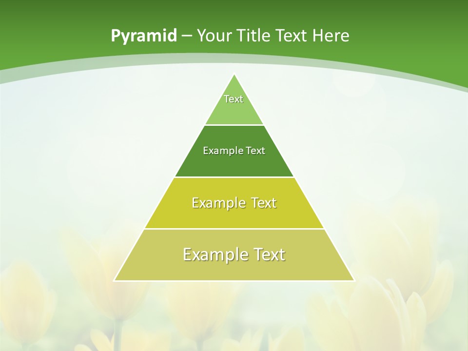 Defocused Sunny Bouquet PowerPoint Template