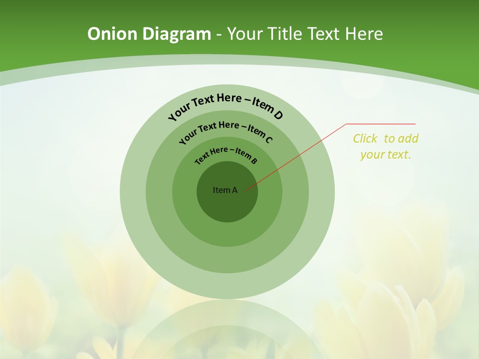 Defocused Sunny Bouquet PowerPoint Template