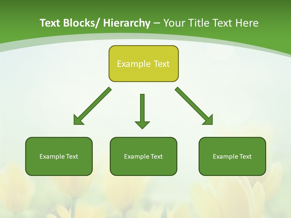 Defocused Sunny Bouquet PowerPoint Template