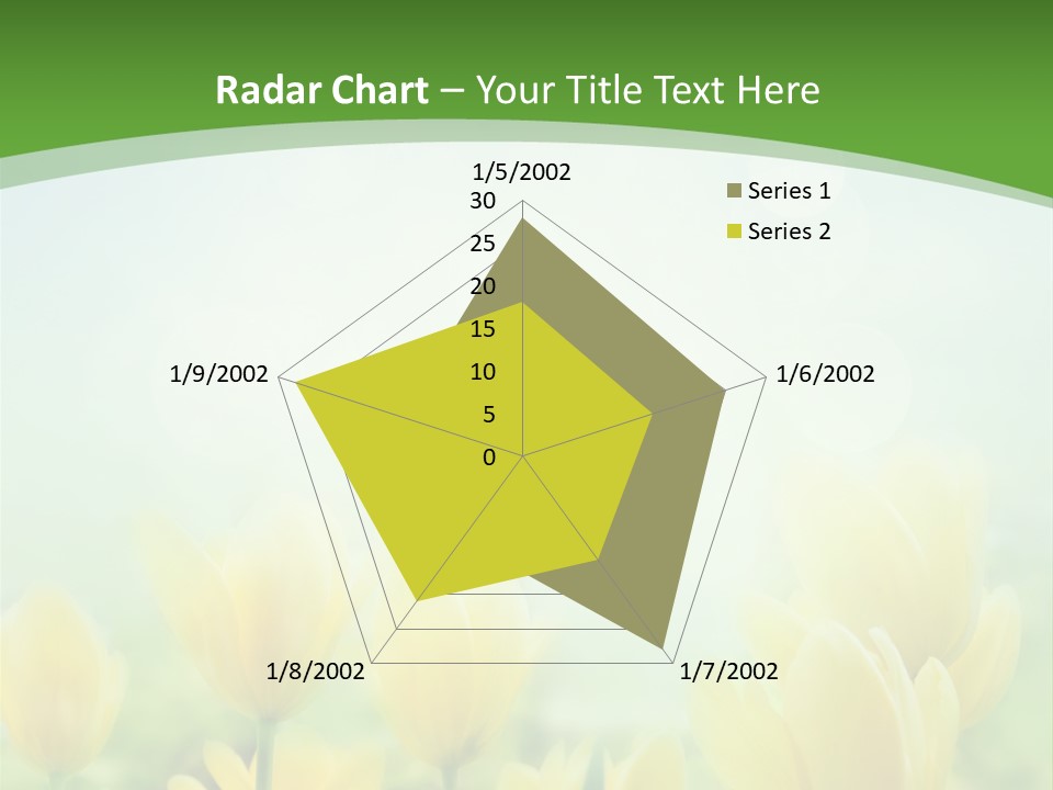Defocused Sunny Bouquet PowerPoint Template