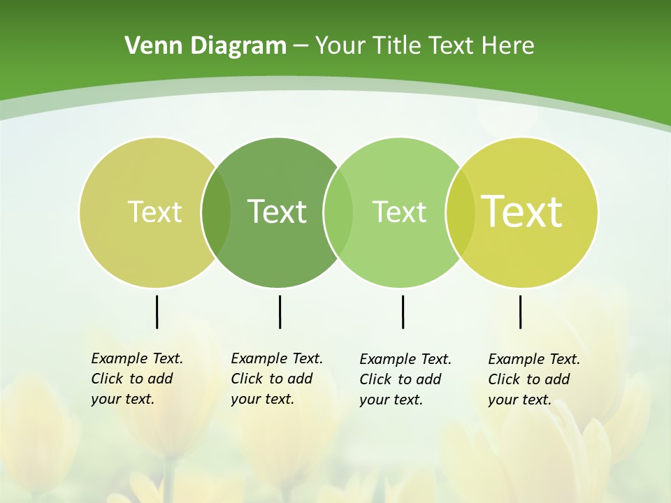 Defocused Sunny Bouquet PowerPoint Template