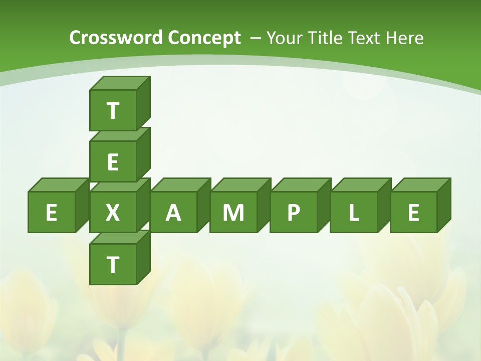 Defocused Sunny Bouquet PowerPoint Template