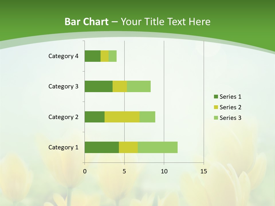 Defocused Sunny Bouquet PowerPoint Template