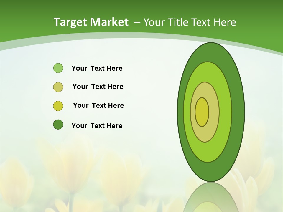 Defocused Sunny Bouquet PowerPoint Template