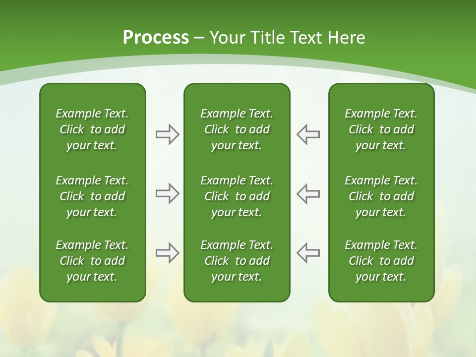 Defocused Sunny Bouquet PowerPoint Template