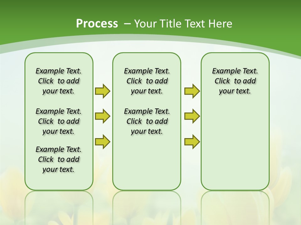 Defocused Sunny Bouquet PowerPoint Template