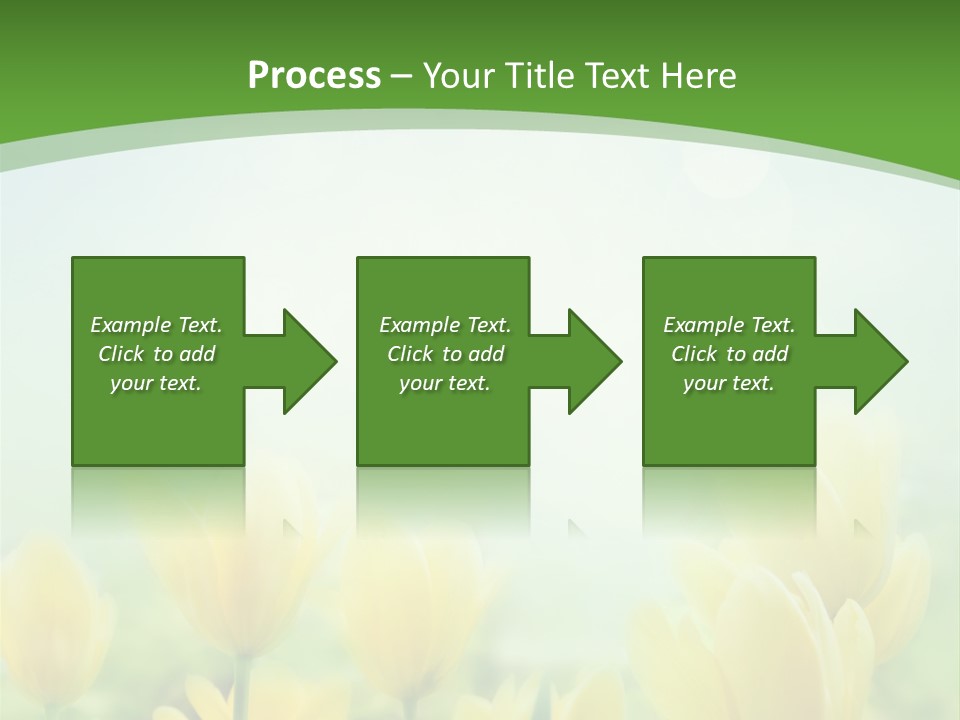 Defocused Sunny Bouquet PowerPoint Template