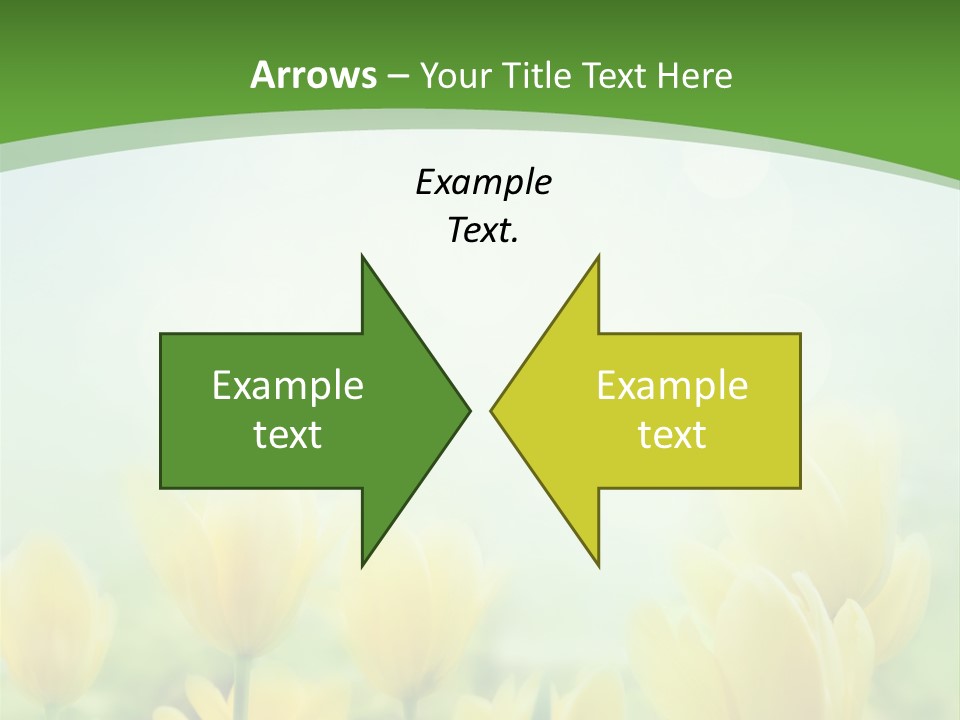 Defocused Sunny Bouquet PowerPoint Template