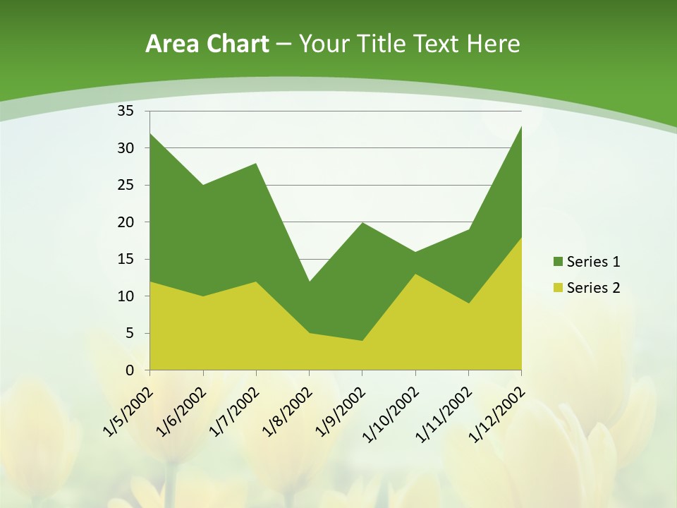 Defocused Sunny Bouquet PowerPoint Template
