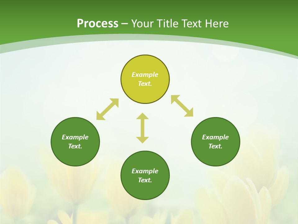 Defocused Sunny Bouquet PowerPoint Template