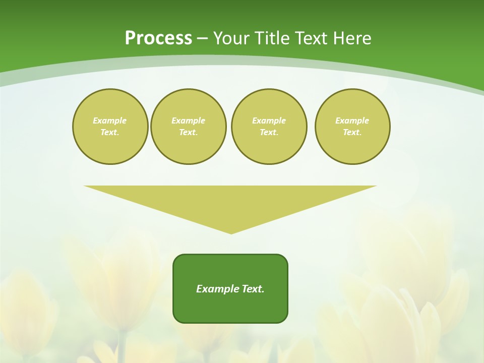 Defocused Sunny Bouquet PowerPoint Template