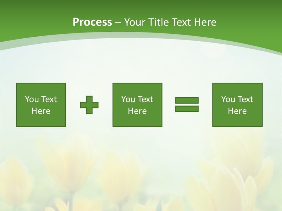 Defocused Sunny Bouquet PowerPoint Template