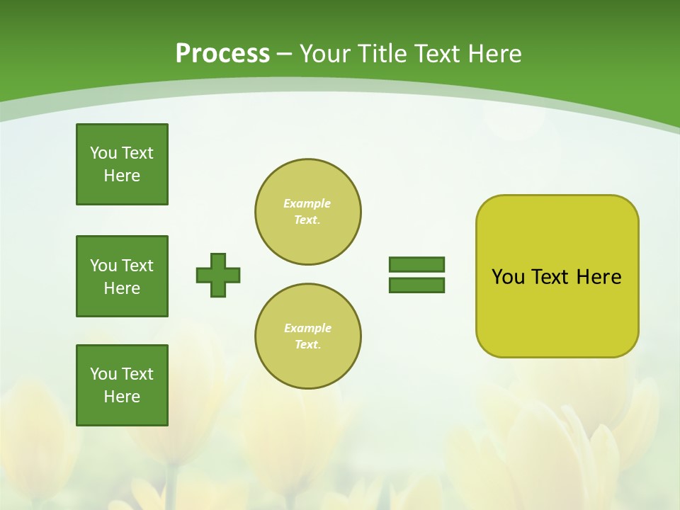 Defocused Sunny Bouquet PowerPoint Template