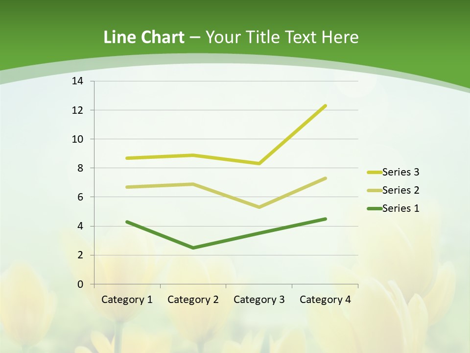 Defocused Sunny Bouquet PowerPoint Template