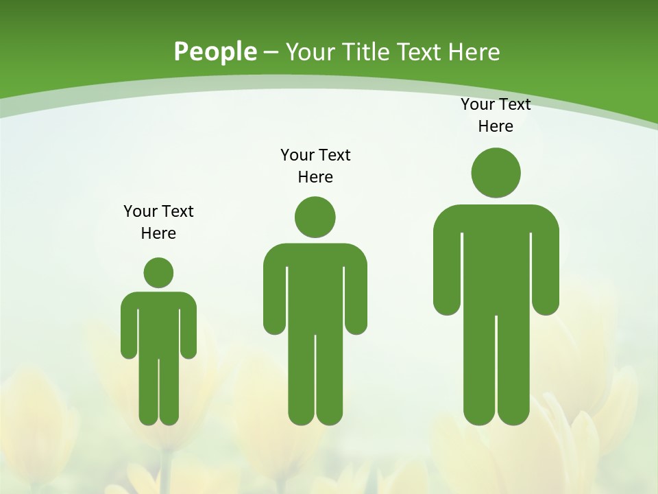 Defocused Sunny Bouquet PowerPoint Template