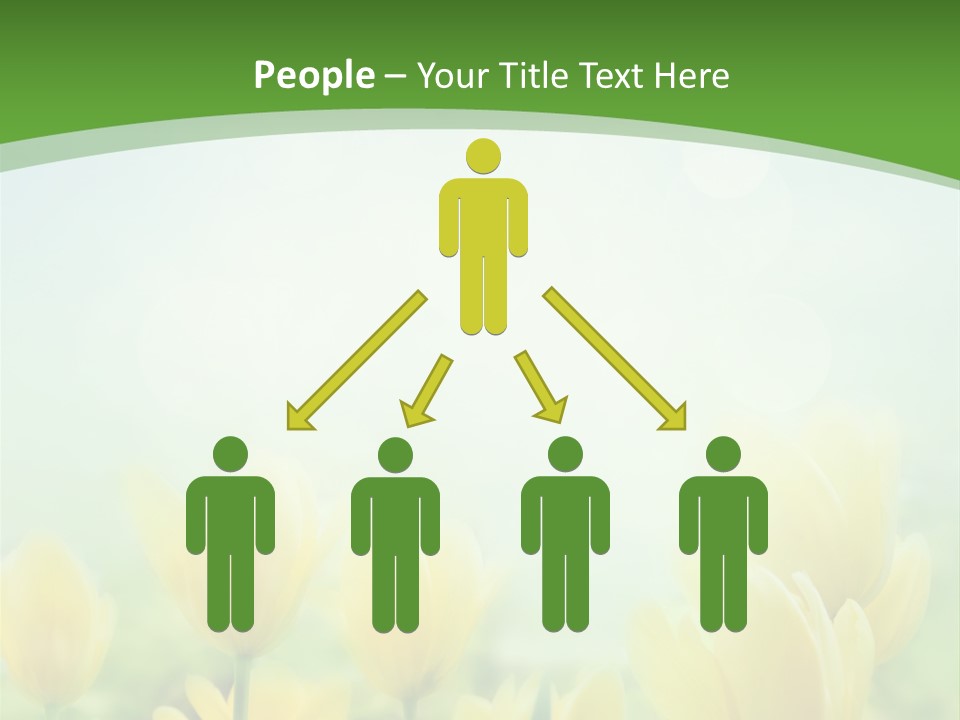 Defocused Sunny Bouquet PowerPoint Template