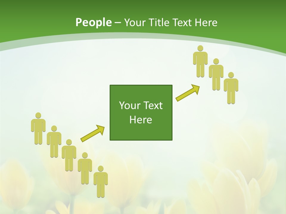 Defocused Sunny Bouquet PowerPoint Template