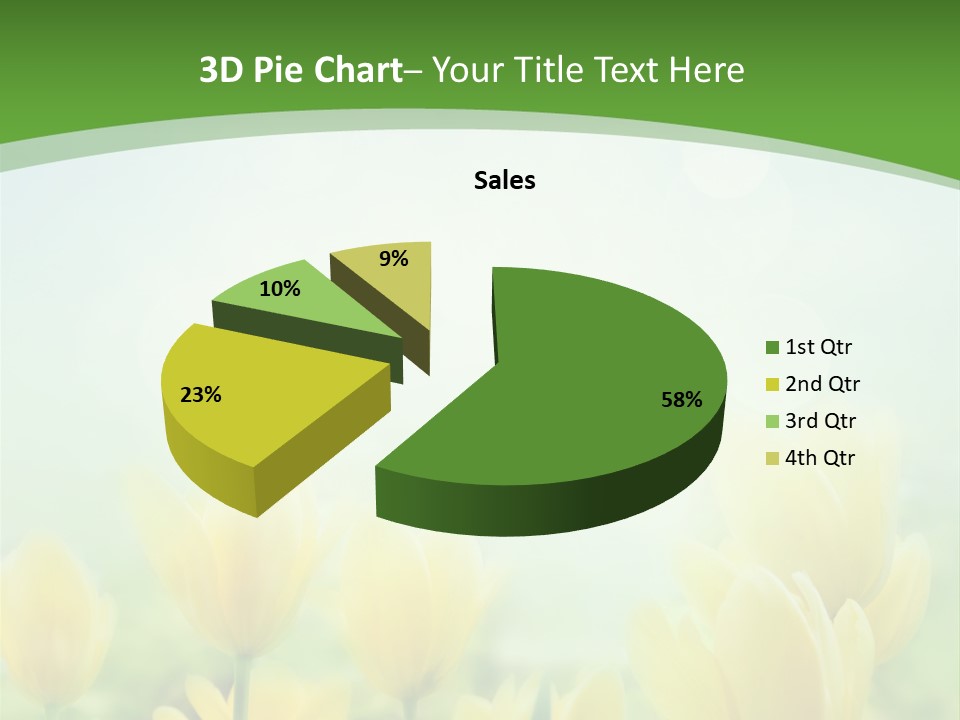 Defocused Sunny Bouquet PowerPoint Template
