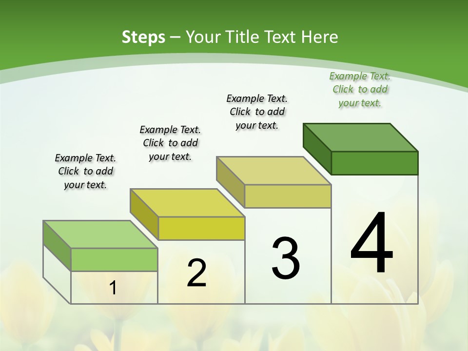 Defocused Sunny Bouquet PowerPoint Template